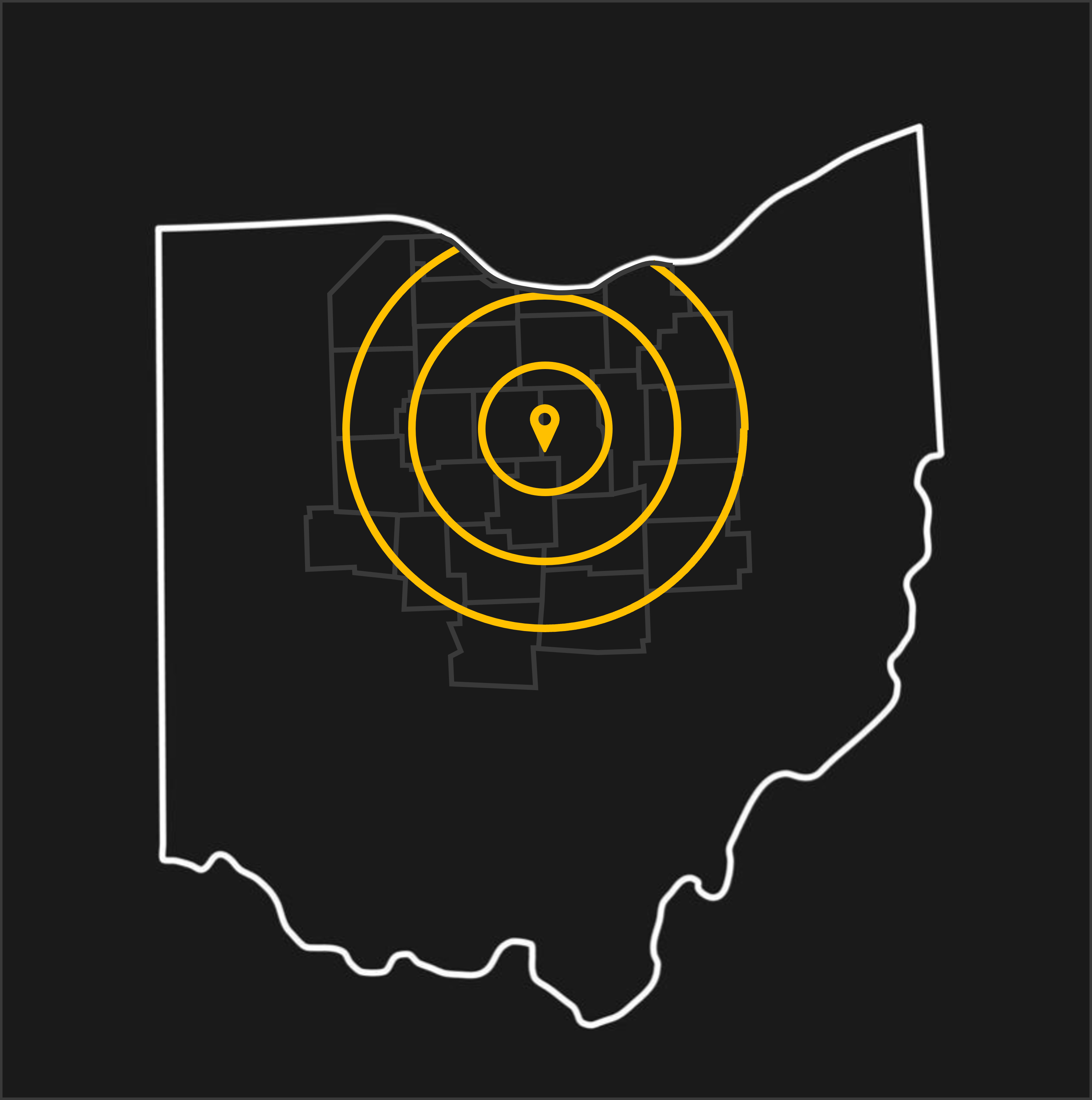 Caliber Striping and Sealcoating service area in North Central Ohio